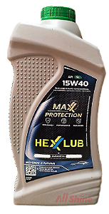 HEXXLUB - HEXX MAX PROTECTION SL 15W40 - SEMI SINTÉTICO ( 24 X 1 LT )