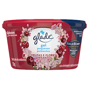 Glade Gel Pequenos Ambientes - Aroma Frutas e Flores Vibrantes