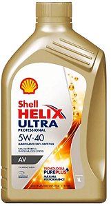 SHELL HELIX ULTRA PROFESSIONAL AV - SN 5W40 - SINTÉTICO - ( 12 X 1 LT )