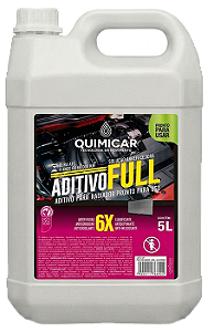 Aditivo para Radiadores Pronto Uso - QUIMICAR FULL 6X - 5 Litros - Rosa