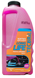 Aditivo Radiador Tecbril Tropical Orgânico - Long Life - Pronto Uso - Rosa - 1 Litro