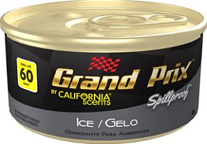 Purificador de ar / Aromatizante  Grand Prix - Gel " Lata " Spillproof - ICE / GELO