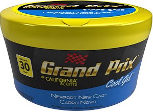 Purificador de ar / Aromatizante  Grand Prix - Cool Gel - New Car - Carro Novo ( Pote Plástico )