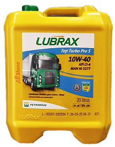 Lubrax Top Turbo Pró S - CI4 10W40 Sintético