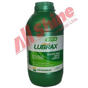 Fluido de Freio LUBRAX DOT 4 - 200 ml