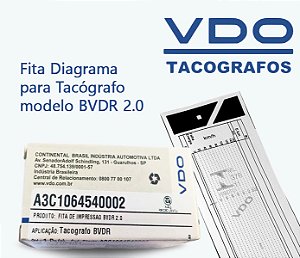 FITA DIAGRAMA PARA TACÓGRAFO VDO BVDR 2.0