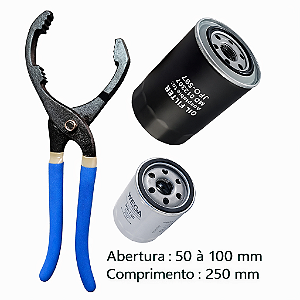 ALICATE AJUSTÁVEL PARA SACAR FILTRO DE ÓLEO 50-100MM