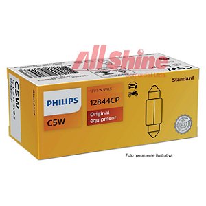 Lâmpada PHILIPS ( Torpedo Pequena ) 12V 5W