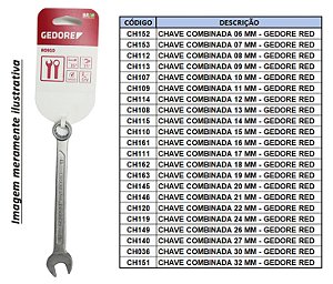 Chave Combinada 7 mm - GEDORE RED