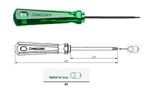 Chave TORX ( T20 ) Tipo Fenda - BELZER