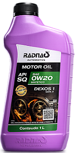 RADNAQ MOTOR OIL SQ 0W20 DEXOS 1 GEN 3 SINTÉTICO