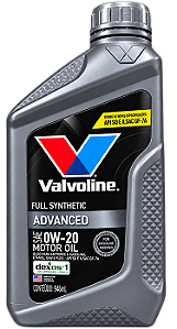 VALVOLINE ADVANCED SQ 0W20 - ILSAC GF7A - DEXOS 1 / GEN 3 - SINTÉTICO