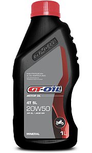 GT OIL MOTO 4T SL 20W50 - JASO MA - MINERAL