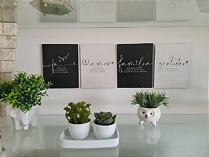 Conjunto Placas Quatro Pilares da Vida