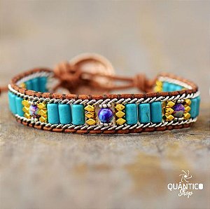 Pulseira da Cura e Proteção Jaspe e Turquesa