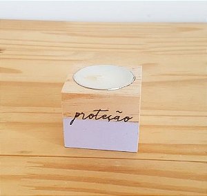 Porta Vela Proteção Lilás