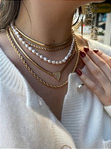 Colar de Pérolas de Água Doce