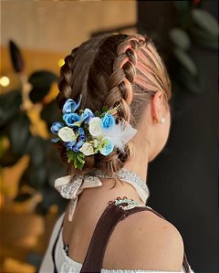 ARRANJO DE CABELO OKTOBERFEST - AZUL