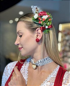ARRANJO DE CABELO OKTOBERFEST - VERMELHO