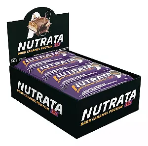 BARRA NUTRATA DARK CARAMEL PROTEIN DISPLAY C/ 12 BARRAS DE 45G