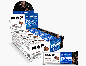 BARRA POWER DARK CHOCOLATE TRUFFLE 12 UN DE 41G MAX TITANIUM