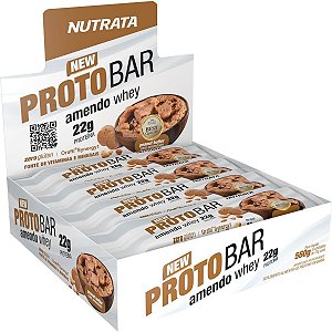 BARRA WHEY PROTOBAR NUTRATA AMENDOIM 70G C/8