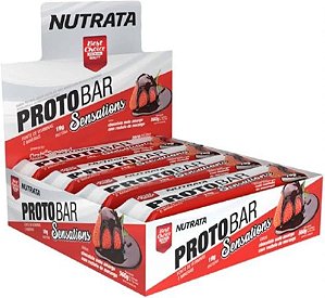 BARRA WHEY PROTOBAR NUTRATA CHOCOLATE SENSATIONS 70G C/8