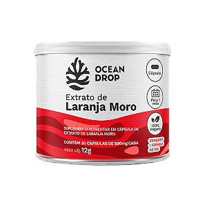 EXTRATO DE LARANJA MORO 30 CAPS 500MG OCEAN DROP