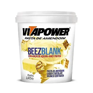 PASTA VITAPOWER PROTEIN POTE 1005G SABOR BEEZ BRANCO VITAFOR