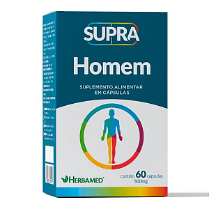 POLIVITAMINICO SUPRA HOMEM 60 CAPS/500 MG HERBAMED