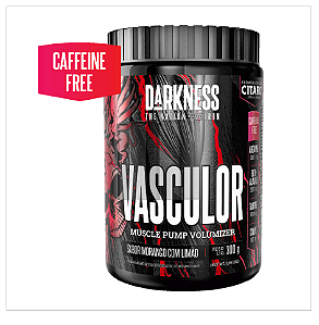 VASCULOR POWDER MORANGO COM LIMAO CAFFEINE FREE 300G INTEGRAL DARKNESS