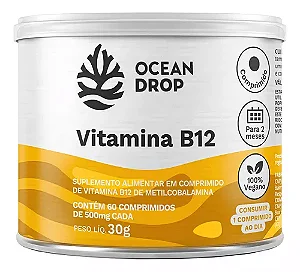 VITAMINA B 12 500 MG 60 TABL OCEAN DROP