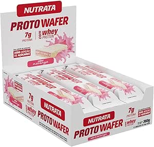 WAFER PROTO MORANGO NUTRATA C/12 UN 30G