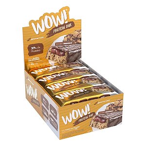 WOW PROTEIN BAR DISPLAY C/12 UNIDADES 40 G COOKIES COM CHOCOLATE BODY ACTION
