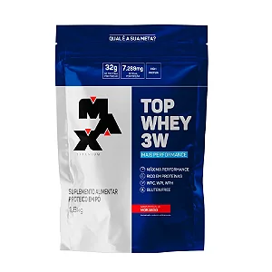 TOP WHEY 3W + PERFORMANCE REFIL 1,8KG MAX TITANIUM