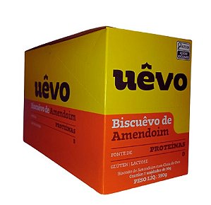BISCOITO PROTEICO UEVO AMENDOIM 50GR C/7 UNIDADES