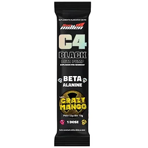 C4 BLACK BETA PUMP BETA ALANINE CRAZY MANGO SACHÊ NEW MILLEN