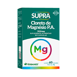 CLORETO DE MAGNÉSIO P.A SUPRA 60 CAPS - HERBAMED