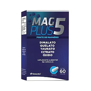 MAG PLUS 5 - 5 MAGNESIOS 60CAPS HERBAMED
