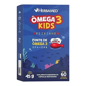 OMEGA 3 KIDS - PEIXINHO 60 CAPS HERBAMED