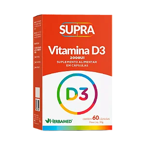 VITAMINA D3 - COLECALCIFEROL SUPRA 60CAPS 2000 UI HERBAMED