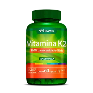 VITAMINA K2 - MENAQUINONA MK7 60CAPS 120MCG HERBAMED