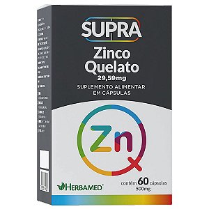 ZINCO QUELATO - BISGLICINATO SUPRA 60CAPS 29,59MG HERBAMED