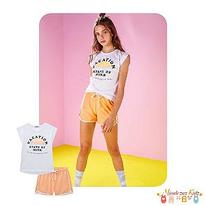 Conjunto de blusa e shorts Vacation Lilimoon blk23k