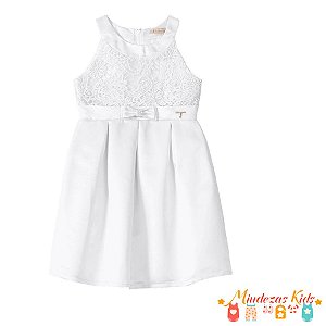 Vestido em cetim com detalhe em renda Carinhoso blk