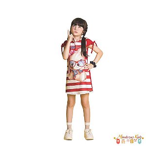 Vestido Urso Oh Sweet Le Petit Kukie - BLK21