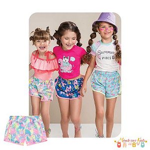 Shorts em Nylon Le Petit Kukie blk23k