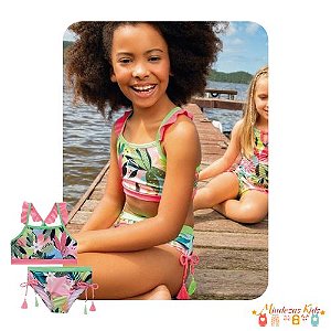 Biquíni em em Malha com Proteção UV 50+ Infanti blk24k