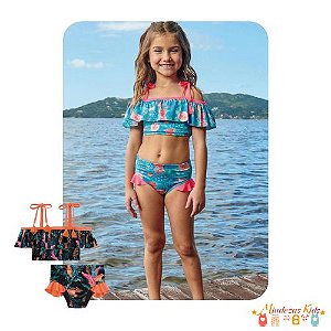 Biquíni em Malha com Proteção UV 50+ Infanti blk23k
