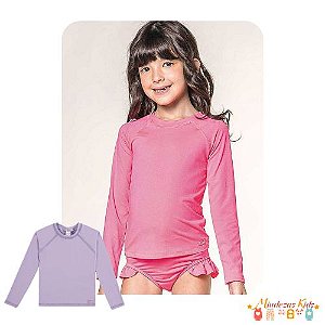 Blusa em malha com proteção UV Kukiê blk24k